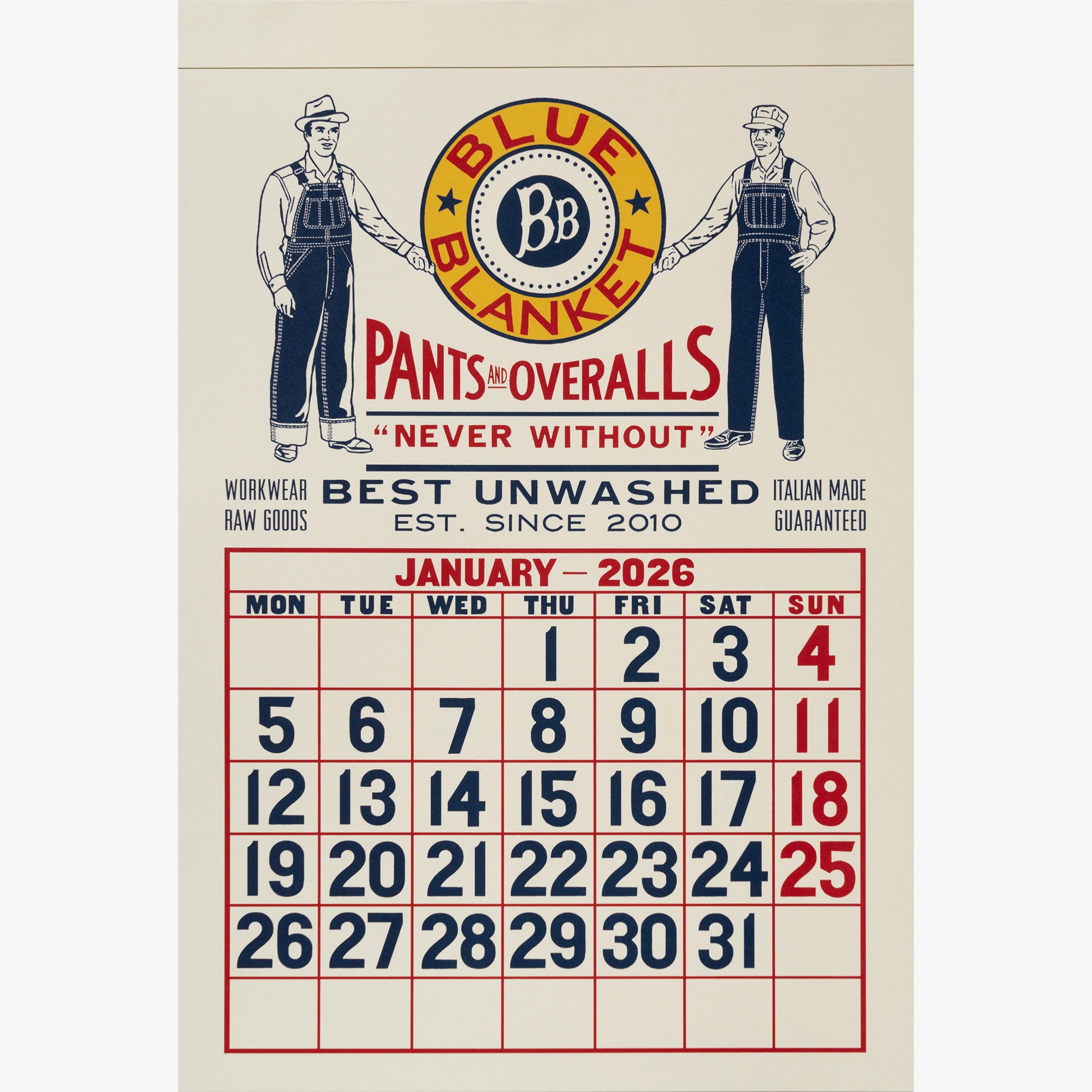 Classic  Wall Calendar