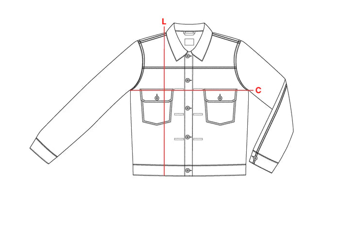 Guida alle taglie Denim Jacket J36 IT40