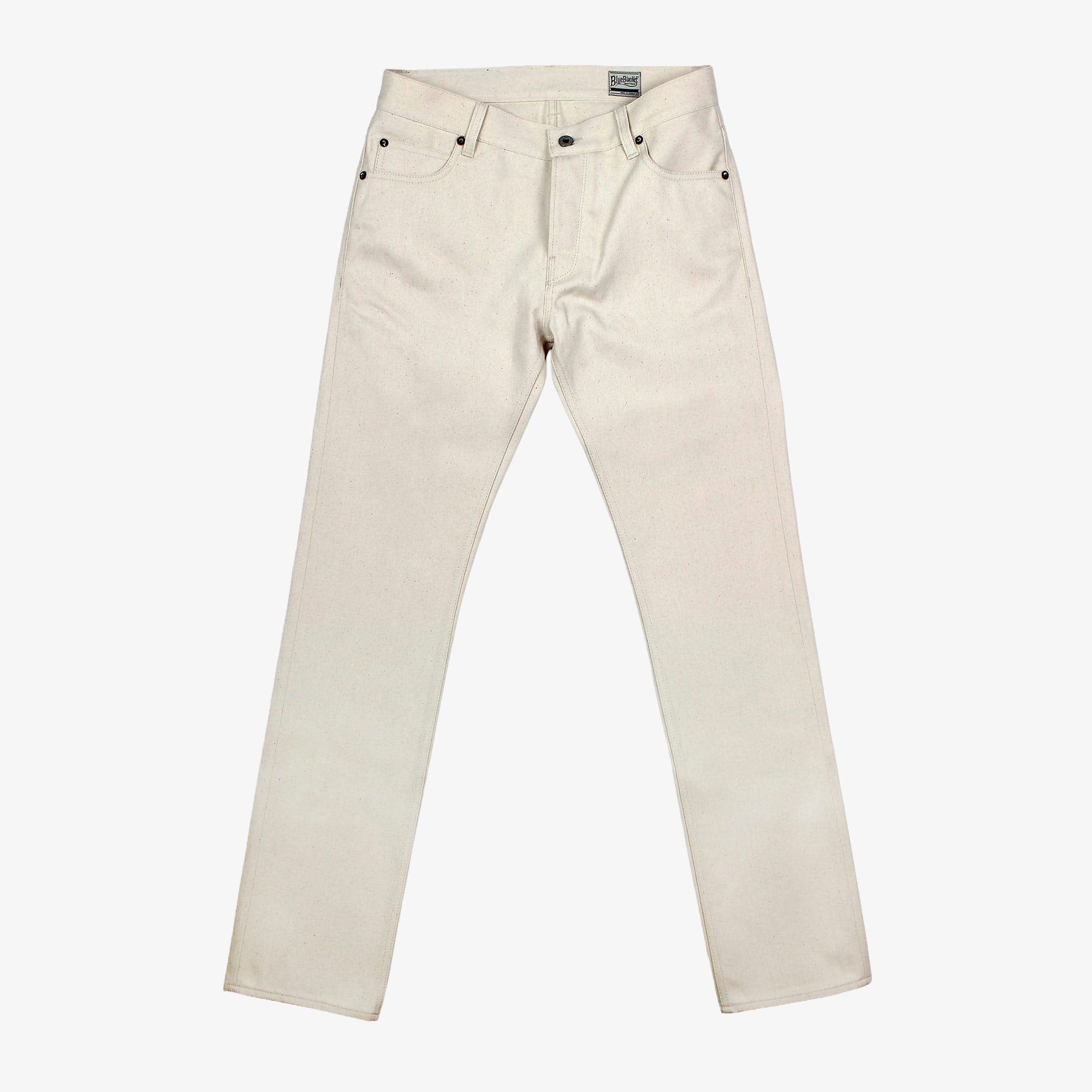 Off White Straight-leg Selvedge Denim STYLE P01 IT101 - 5 Pockets 