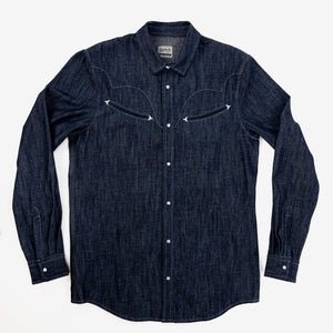S17 TR112 Classic Men s Western Snap Shirt Made in Italy Blueblanketjeans
